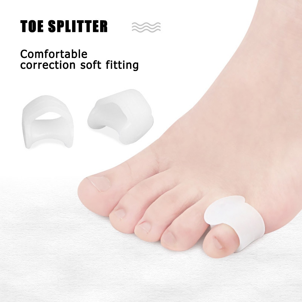 1 Paar Kleine Teen Duim Voor Dagelijks Gebruik Siliconengel Toe Bunion Guard Voetverzorging Vinger Teen Separator Hallux Valgus teen Afscheiders