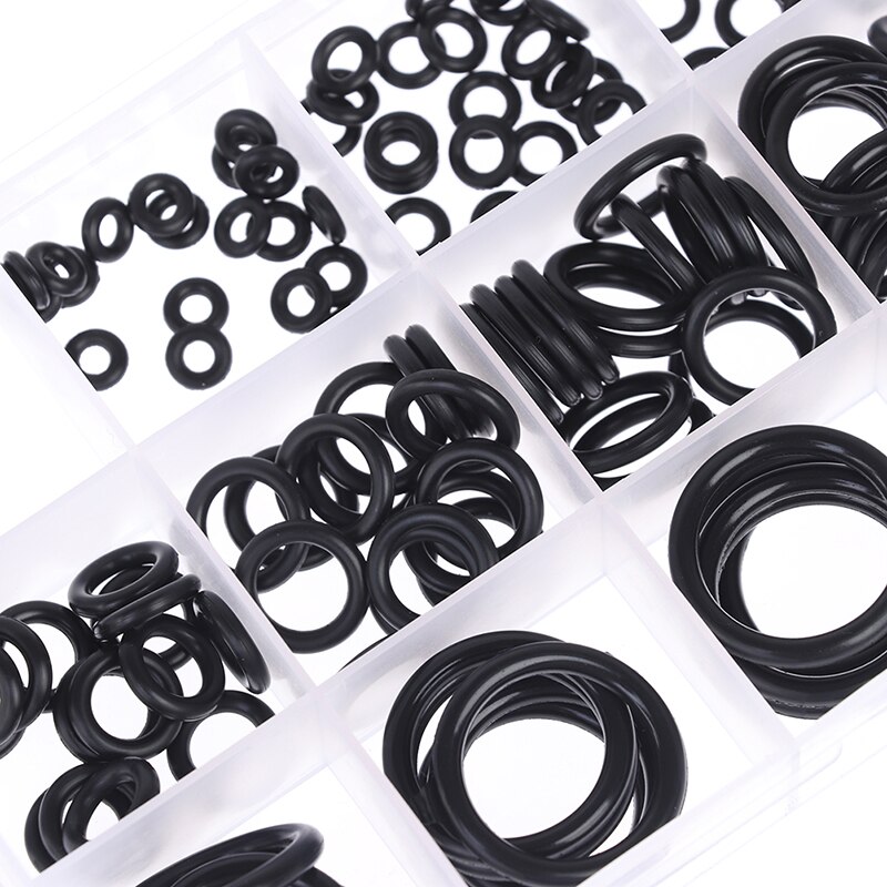 200Pcs Rubber O-Ring Washer Assortment Set Hydraulic Plumbing Gasket Seal Kit