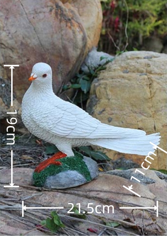 Witte Duif Decoratie Huis Decoraties Voor De Kamer Tuin Decoratieve Beelden Hars Sculpturen En Beeldjes Duif Ornamenten: Donker Kaki