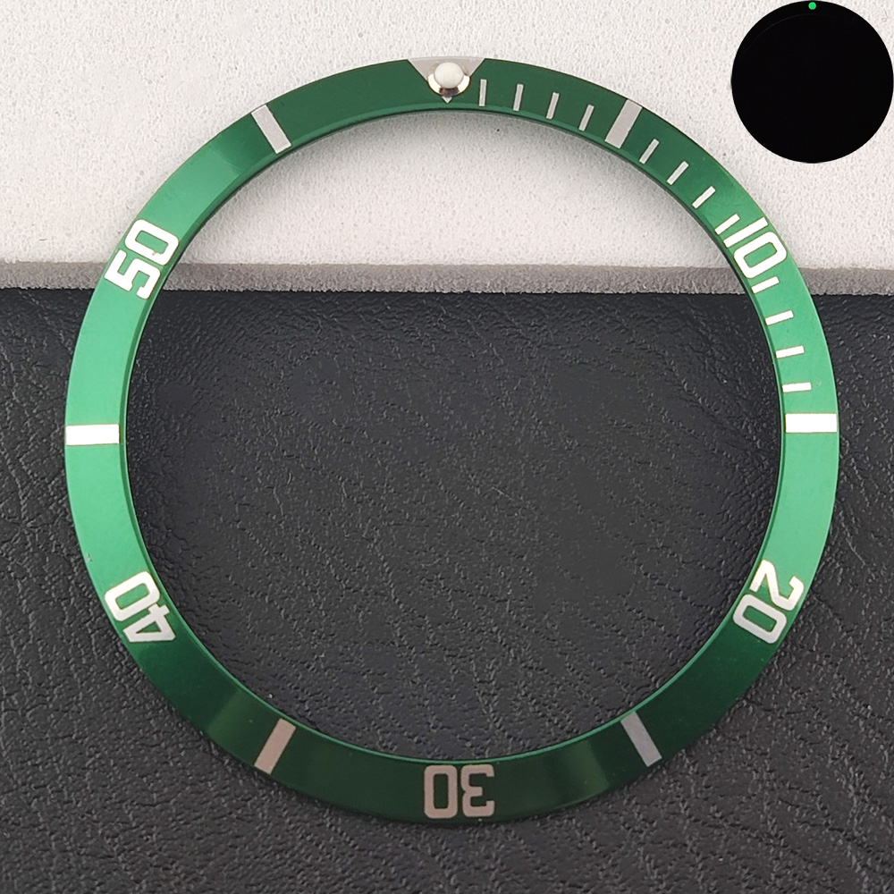 36.5Mm Vintage Horloge Bezel Aluminium Bezel Herenhorloge Accessoires Horloge Reparatie Accessoires 36.5*30.75Mm: Blauw