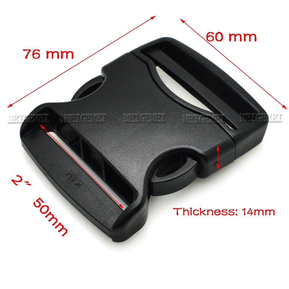20mm 25mm 32mm 38mm 50mm Webbing Detach Buckle Belt Buckle Students Bags Luggage Travel Buckle Accessories: 10pcs / Black Nickel