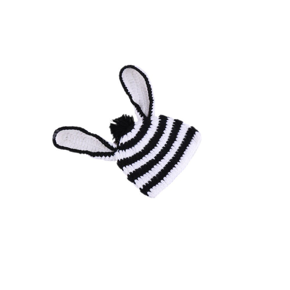 Moeble Newborn photography accessories props Crochet baby Hat and diaper Clothing baby Cute Knitted Zebra set Direct Selling