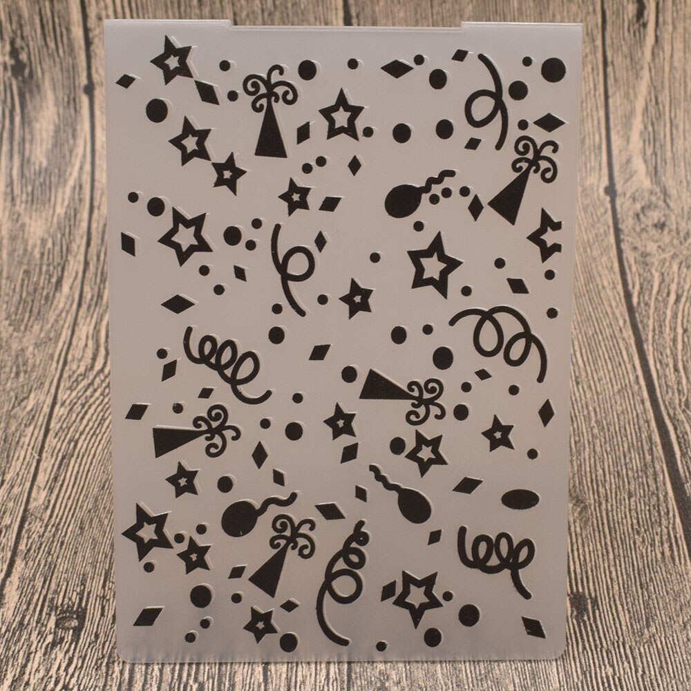 Lace Flowers Plastic Embossing Folder Stencil Template For Scrapbooking Album Paper Birthday Card Decoration Diy Embossing Craft: salute