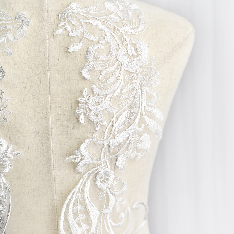 long lace flowers appliques lace mirror flowers embroidery lace s motifies l wedding dress lace patch
