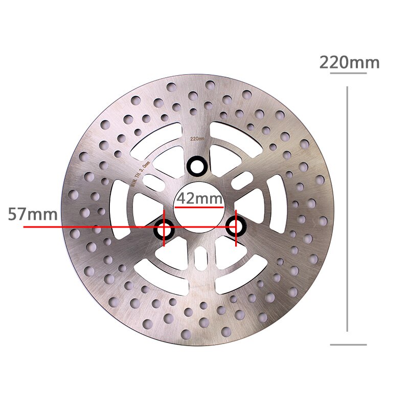 Universal 220*70mm 200*57 200*70 220*57 Motorcycle Float Brake Disc Cnc Rotor Disks For Gp110 Vp110 Scooter Sport-bike Dirt-bike: 220X57mm