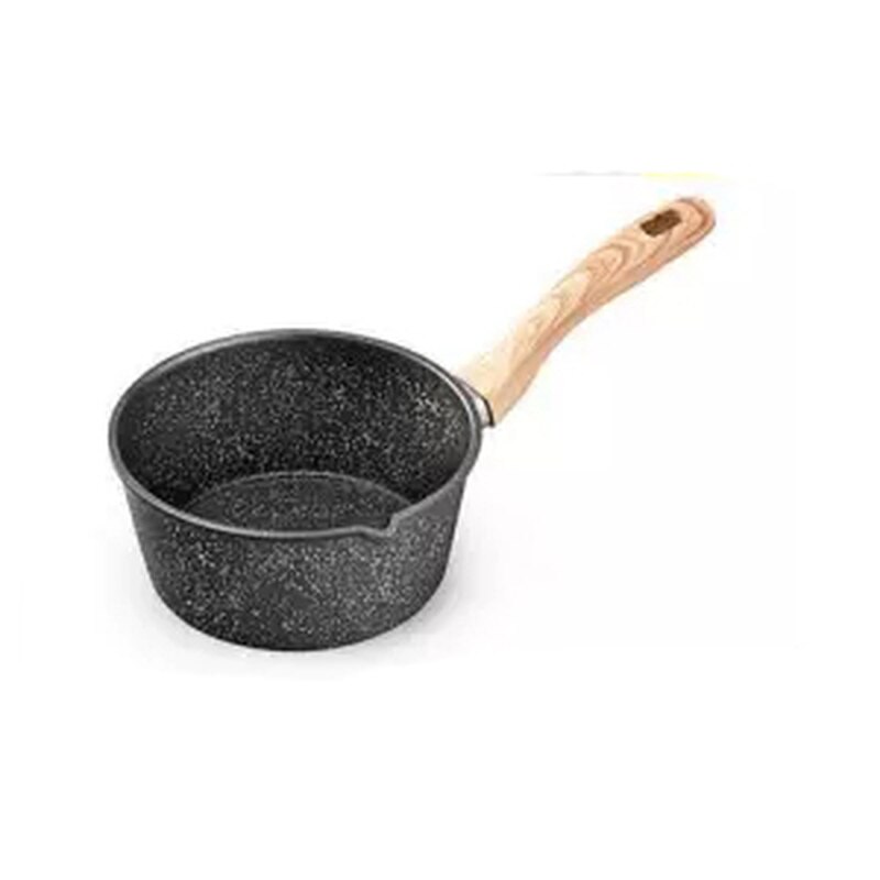 Milk Pot Non-stick Pot Home Baby Children's Food Supplement Pot Maifan Stone Pot Pot Milk Pot Soup Pot Cooker Frying Pan Wok Pan: 16cm without cover