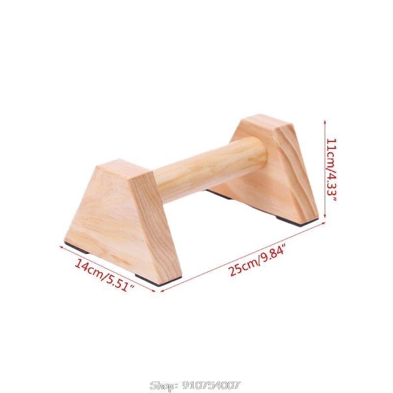 Pine Wood Set of 2PCS | Smooth, Non-Slip Yoga & Gymnastic Training Tool for L-Sits, Lolasana, Handstand Pushup N06 20