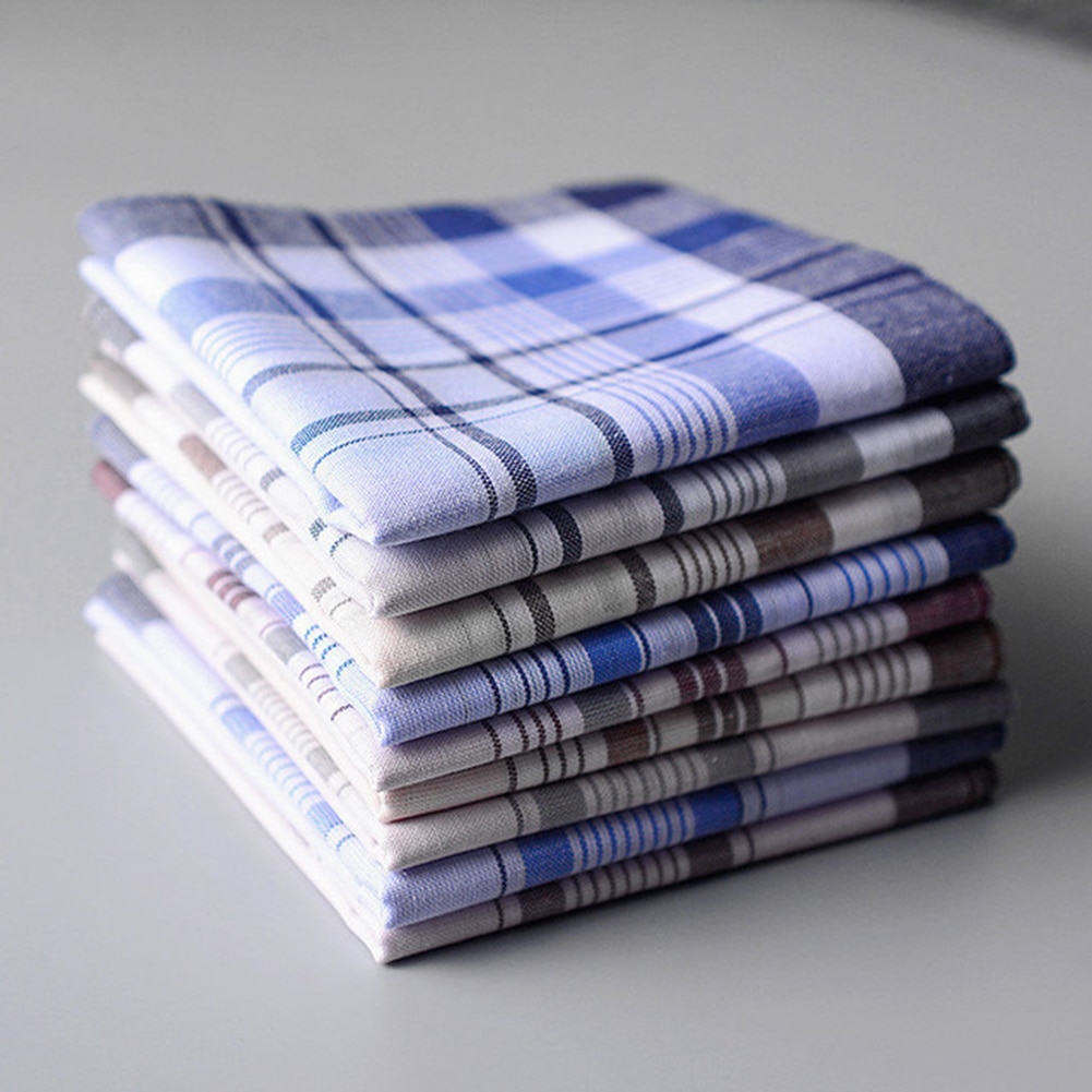 5Pcs Multicolor Plaid Streep Mannen Pocket Pleinen Business Borst Handdoek Pocket Hanky Zakdoeken Zakdoeken Sjaals 100% Katoen