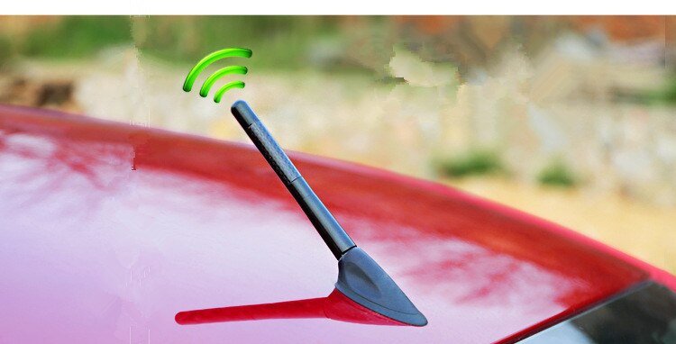 Bil kolfiber kort radioantenn för nissan teana x-trail qashqai livina sylphy tiida sunny march murano genis juke