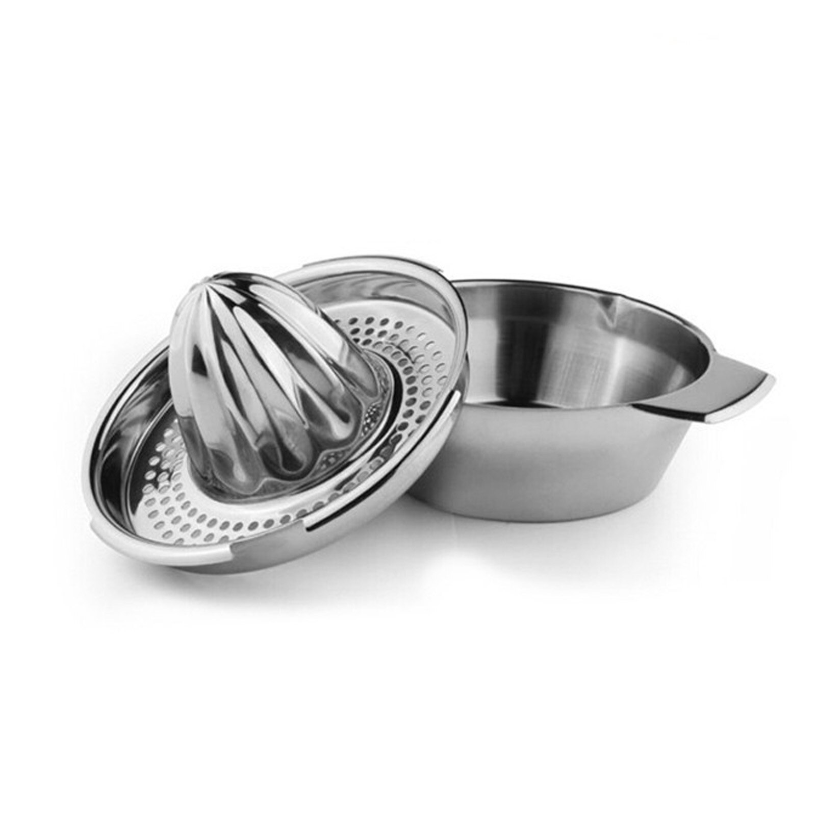 Stainless Steel Lemon Squeezer Juicer with Bowl Container Oranges Lemons Juice