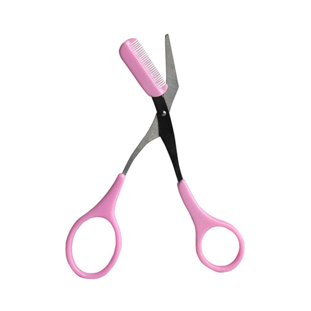 Mini Brow Class Cutting Scissors Easy-to-use Women Eyebrow Trimmer With Comb Cutting Scissors Trimmer Eyebrows Aid