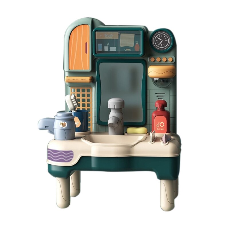 Kinderen Pretend Play Wassen Tafel Druk Water Met Geluid Licht Speelgoed