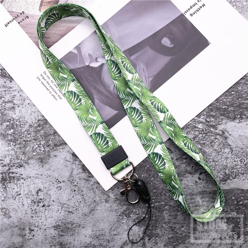 10Pcs/lot Phone Strap Lanyards for Key flower color Neck Strap For Lanyards Strap For Card Badge Gym Key Chain Lanyard Key: 0003ten