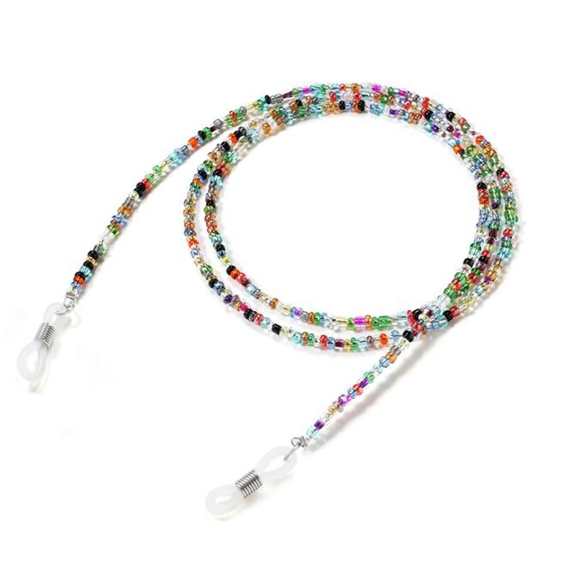Cadena de perlas simulada para mascarilla de mujer, cadena de cuentas con cadenas para gafas de sol: A1