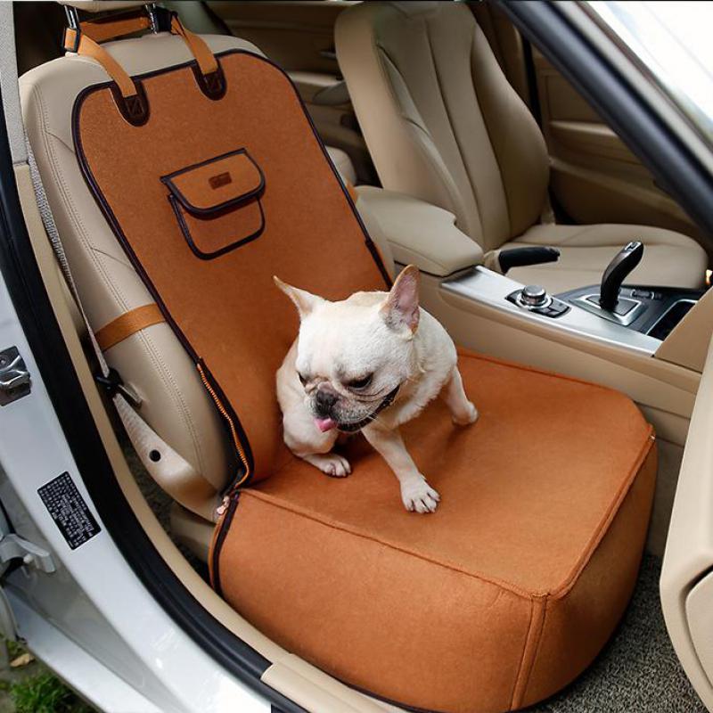Retro Hond Autostoel Hond Reizen Hangmat Transporter Guard Hond Autostoel Honden Mand Voor Kleine Middelgrote Honden In De auto