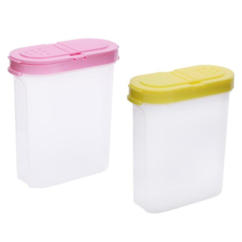 Plastic Fruit Storage Box 2 Lids Sealed Crisper Grains Tank Kitchen Sorting Food Container Box Food Container
