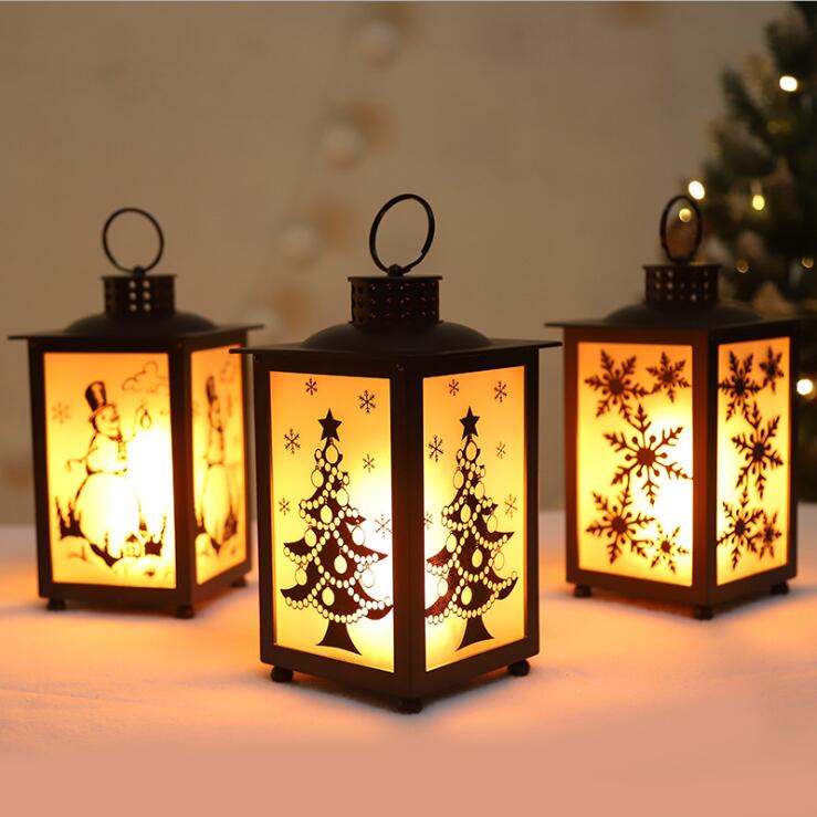 Christmas LED Lantern - Hanging Decorative Light - Festive Home Decor