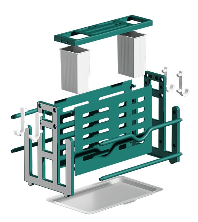 Kitchen Cutlery Storage Rack Organizer Knife Block Holder Chopping Board, Kitchen Knife, Chopstick Tube Integrated Storage Rack