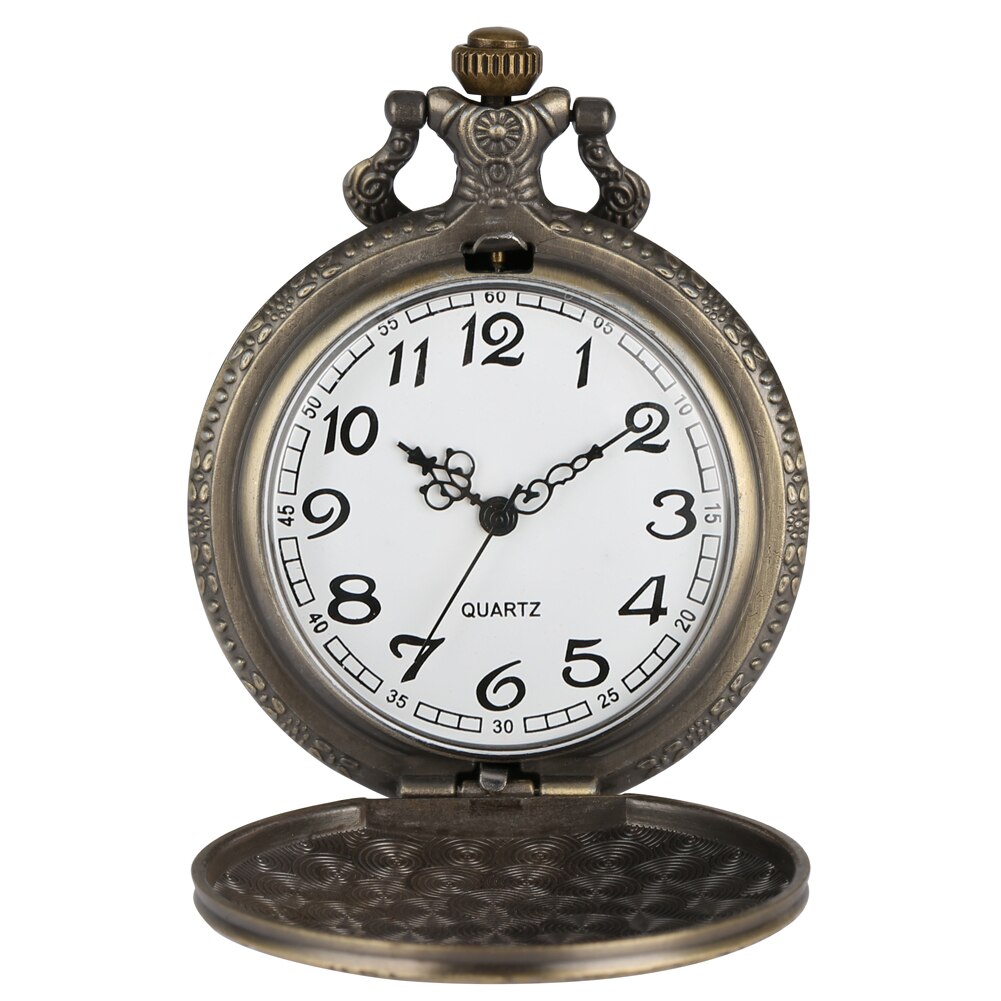 Fickur brons kinesisk zodiac musmönster steampunk arabiska siffror klocka hänge klockor halsband fob klocka unisex