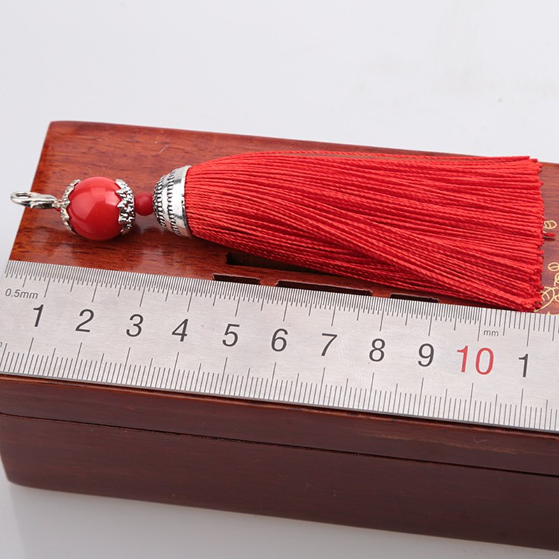 Pendentif à franges en mousqueton, 5 pièces, DIY, bijoux pour rideaux, accessoires décoratifs pour vêtements, sac pour clés de voiture, pompon artisanal pendentif