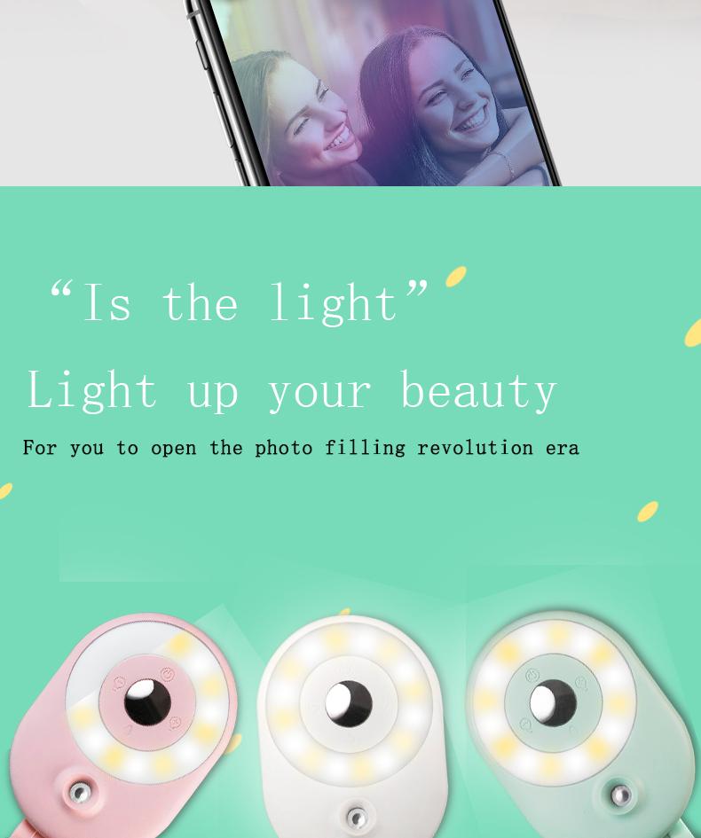 Beauty Mini Fill-in Light Lens Non-Distortion Wide Angle Live Meeting Fill Light