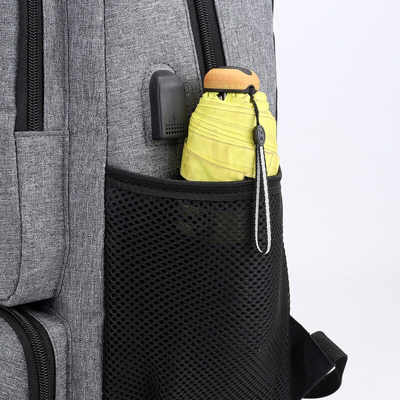 Hommes sac à dos 15.6 pouces ordinateur portable USB recharge multi-couche espace voyage homme sac nouveaux hommes sac multifonctionnel sacs à dos femmes