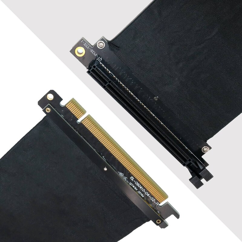 PCI äußern PCI-E 3,0 16X Verlängerung Kabel flexibel hoch Geschwindigkeit (25cm-90 Grad)