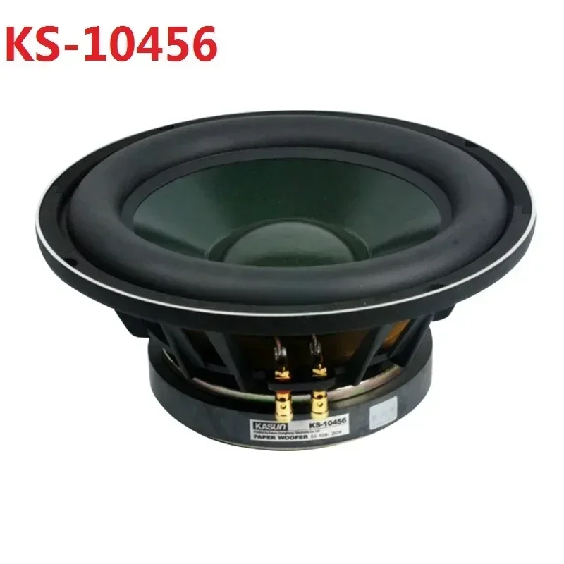 1 Piece Kasun KS-10456 10'' Subwoofer Speaker Massive Rubber Suspension Dark Green PP Cone 8ohm/250W Fs=32Hz Panel OD=260mm: Default Title