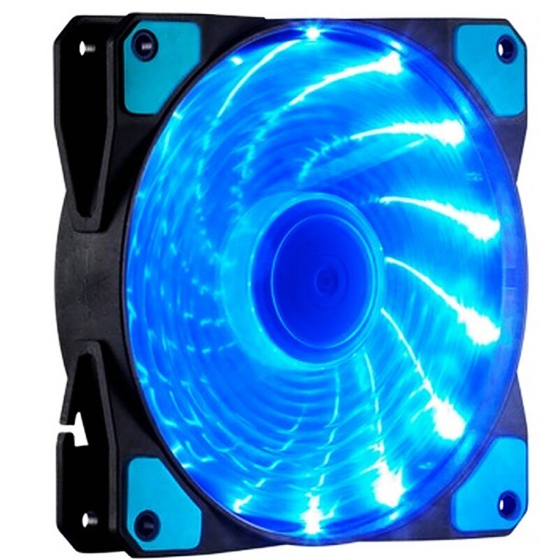 Silent CPU Cooler Air Cooling Anti-shock LED Light Hydraulic Bearing Heat Dissipation Fan