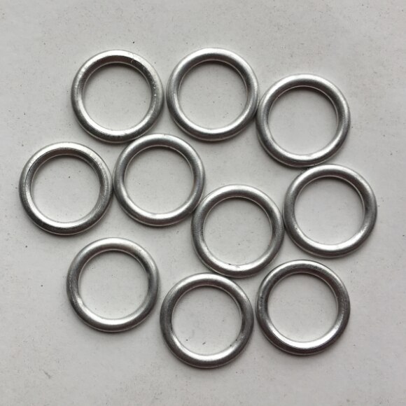 10PCS Engine Oil Drain Plug Gasket N0138157 14X20X1.5mm Oil Pan Screw Washer 14MM Metal Washer Gasket 408300330