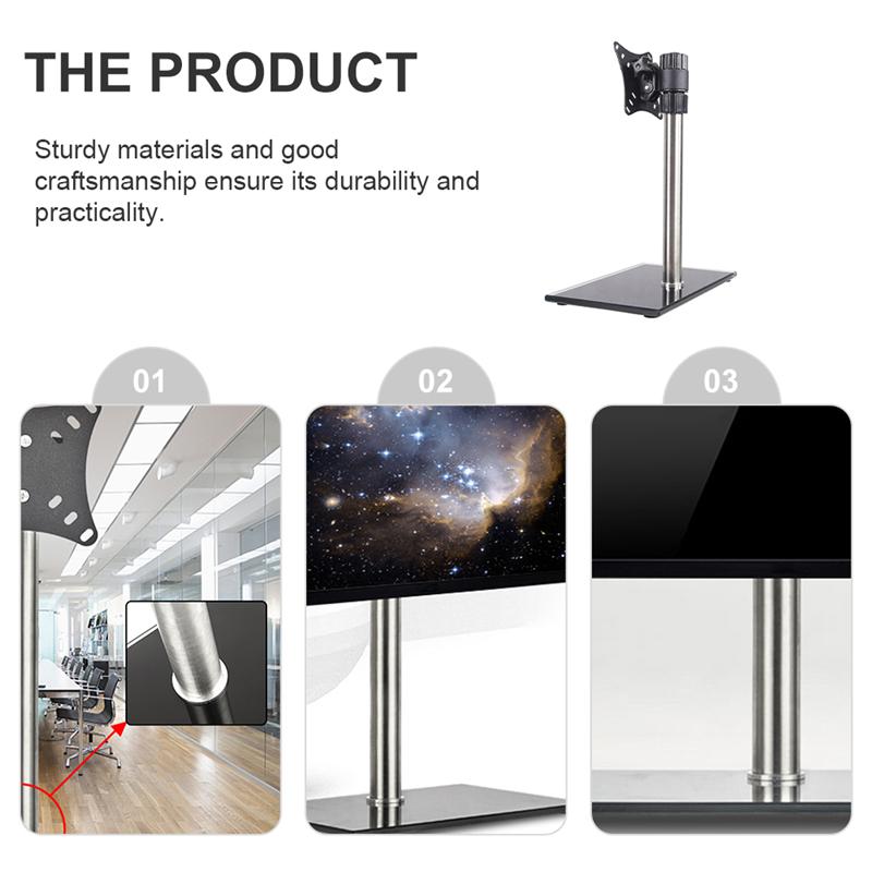 Monitor Desk Stand Single Dual Monitor Stand Height Adjustable Monitor Mount Holder Desktop Stand Single Screen Holder