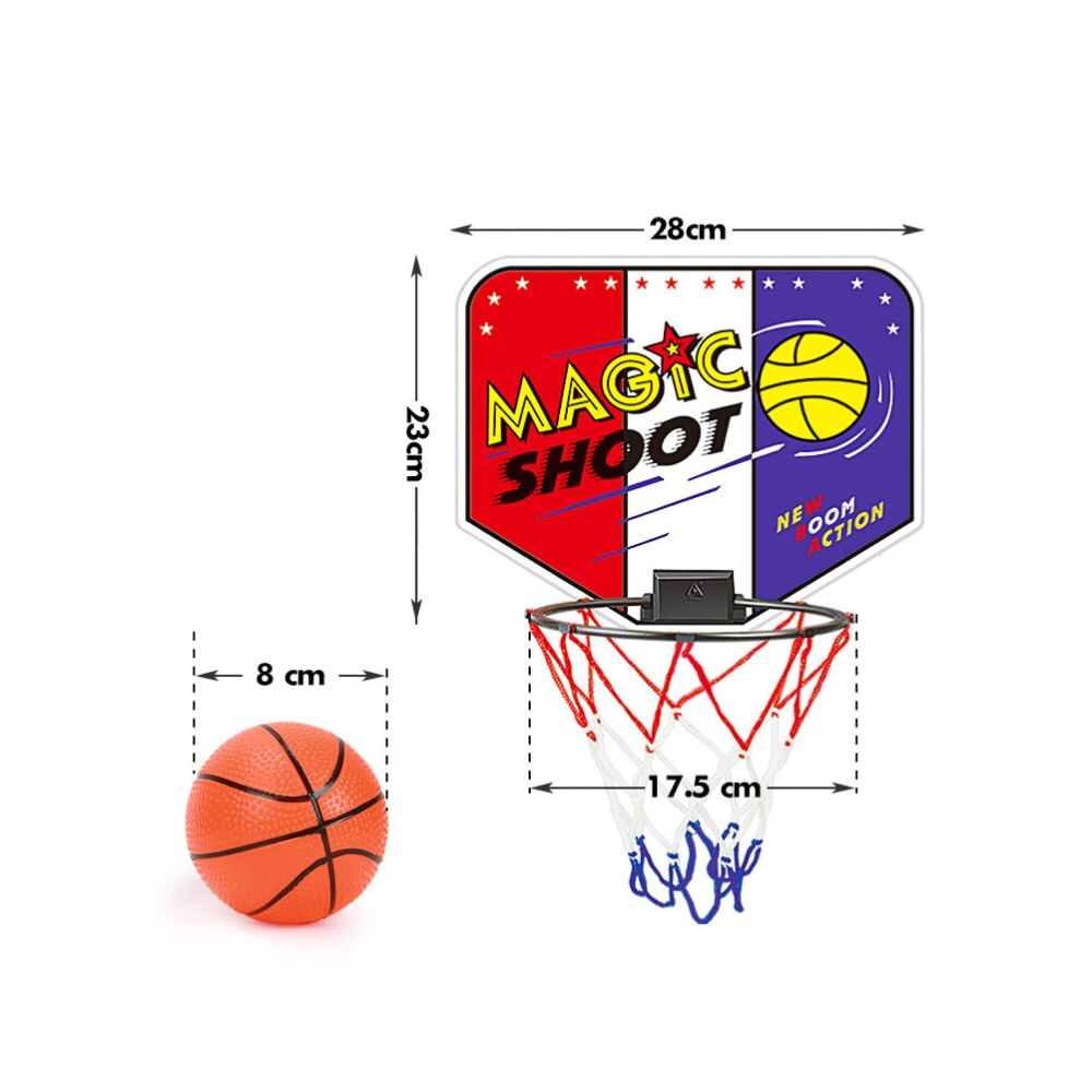 Basketball Hoop Set - Wall Mounted - Indoor Outdoor Shooting Sports Board