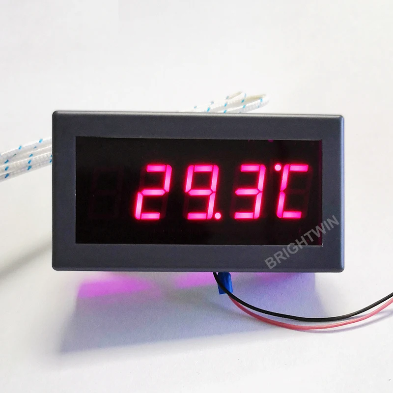 Präzises einstellbares RTD PT100 Temperaturmessgerät Thermoelement K J Thermowiderstand Temperatursensor Tafel Meter Anzeigeeinheit