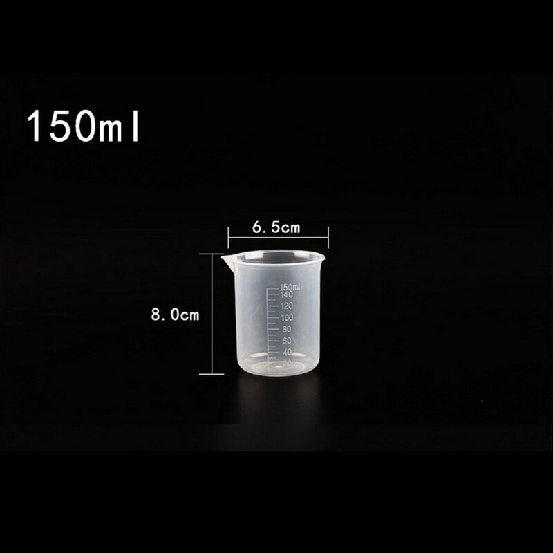 20ml / 30ml /50ml /300ml /500ml/1000ml Clear Plastic Graduated Measuring Cup for Baking Beaker Liquid Measure JugCup Container: C