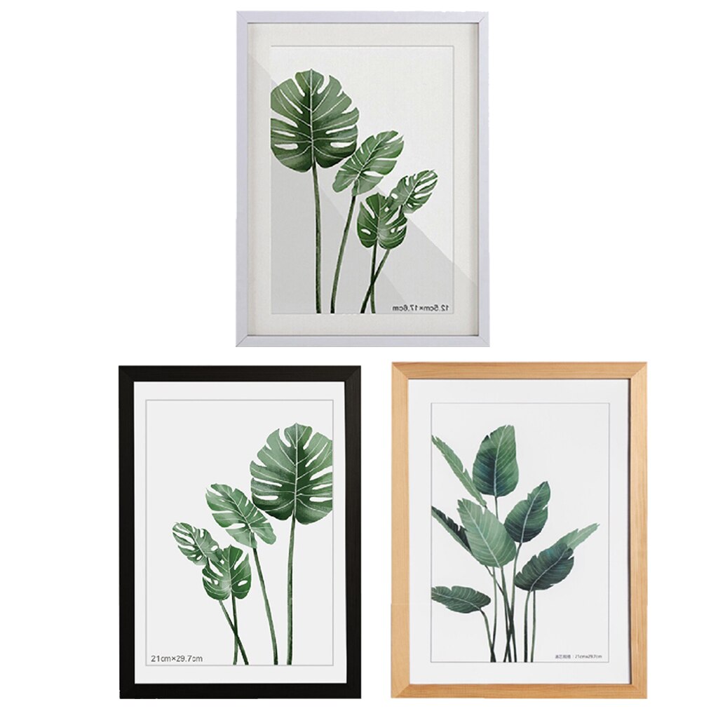 Cadre Photo en bois Nature 29.7x4 2cm/12x17 "cadre de couleur blanc noir pour images cadre affiche murale