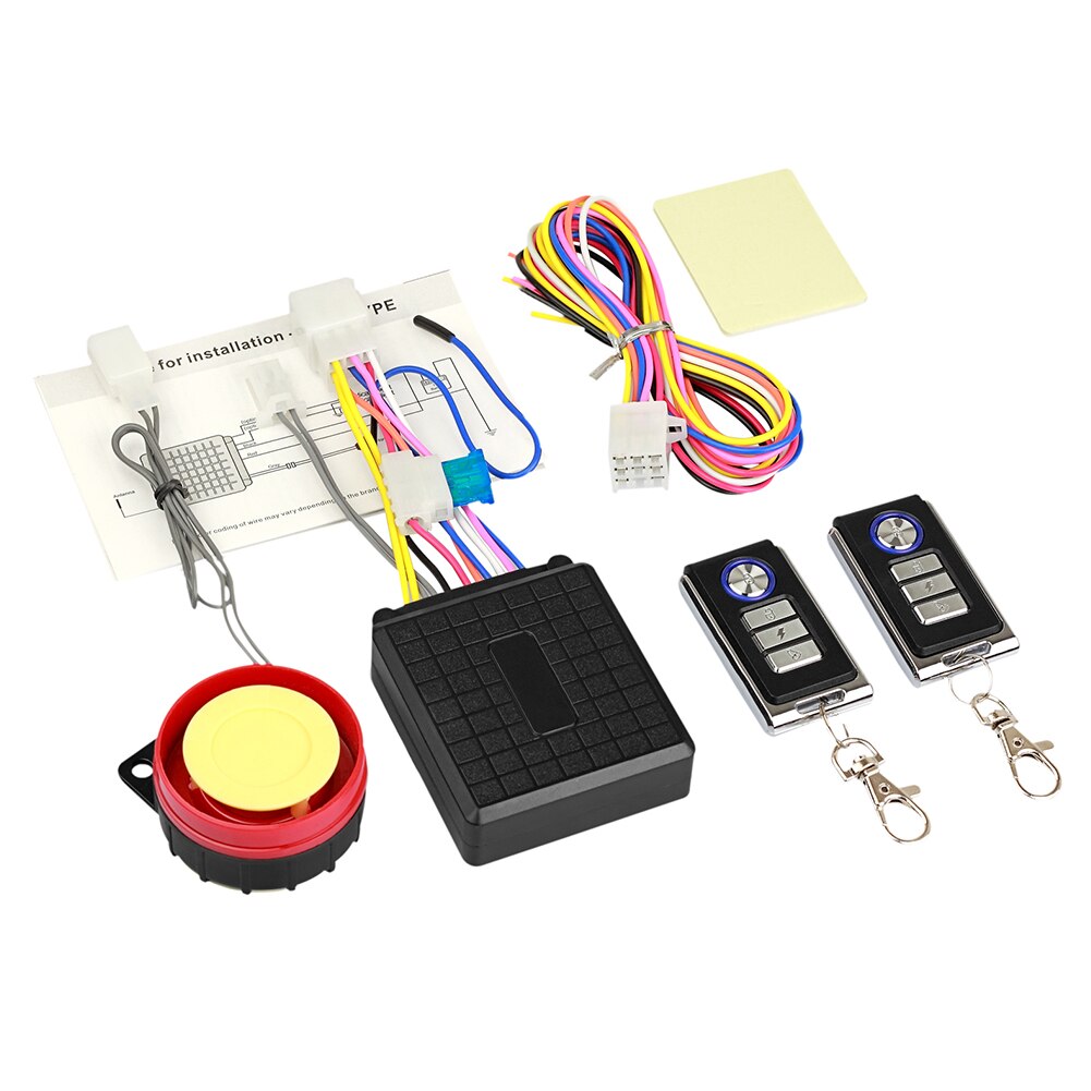 Motorcycle Accessories Immobiliser Electronic Remote Control Automatic System Anti-theft Sound Signal Burglar Alarm Security