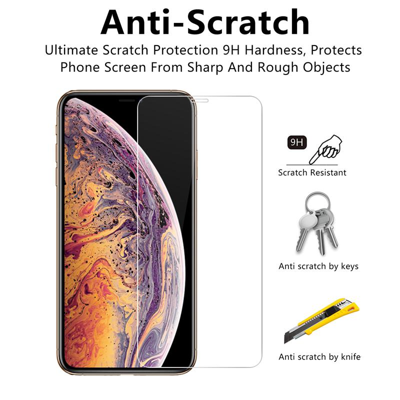 3 STKS Volledige Cover Gehard Glas Op de Voor iPhone 7 8 6 Plus 14 Screen Protector Op iPhone X XR XS MAX SE 11 12 13 14 Pro Glas