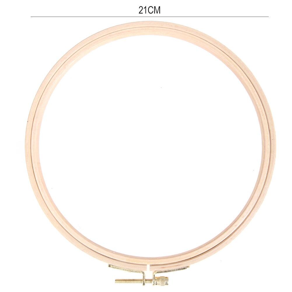 Embroidery Hoop DIY Wooden Cross Stitch Frame Needlework Hoop Ring Hand Embroidery Tool: 21cm