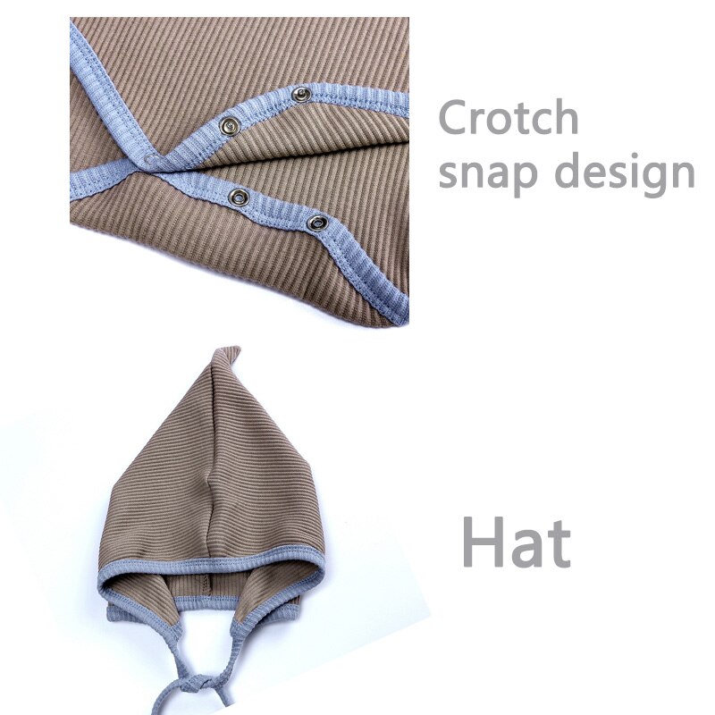 Barboteuse à manches courtes pour bébé, combinaison en coton, chapeaux, vêtements d'été pour -nés, vêtements pour enfants filles/garçons de 0 à 18 mois