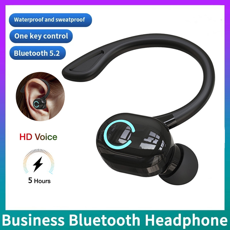 Słuchawki bezprzewodowe Bluetooth 5.0 słuchawki z mikrofonem pojedyncze douszne sportowe wodoodporne słuchawki douszne TWS zestaw głośnomówiący Bluetooth