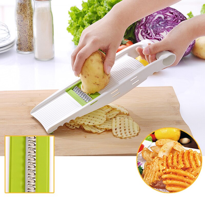 Mandoline Slicer Vegetable Cutter with Stainless Steel Blade Manual Peeler Carrot Cheese Grater Dicer Kitchen Tool