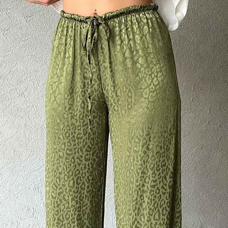 Injadt-Pantalon bandage taille haute vintage pour femme, pantalon décontracté pour femme, pantalon droit polyvalent, d'été, fjStreetwear,