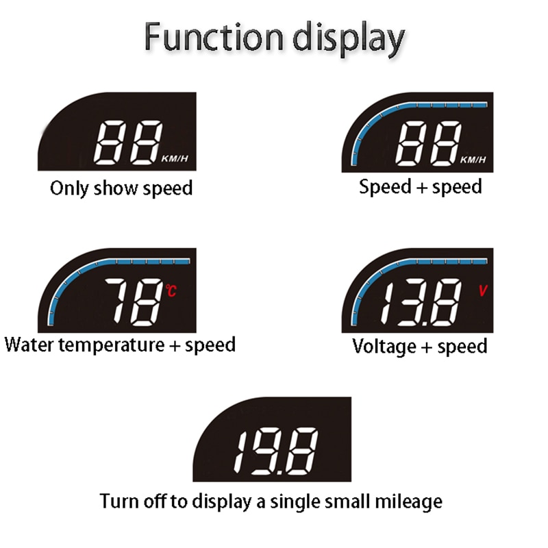 A101 Head-Up Display Car Hud Projector OBD2 Display Projector GPS Speeeter Auto Head Up Display Car Speeeter