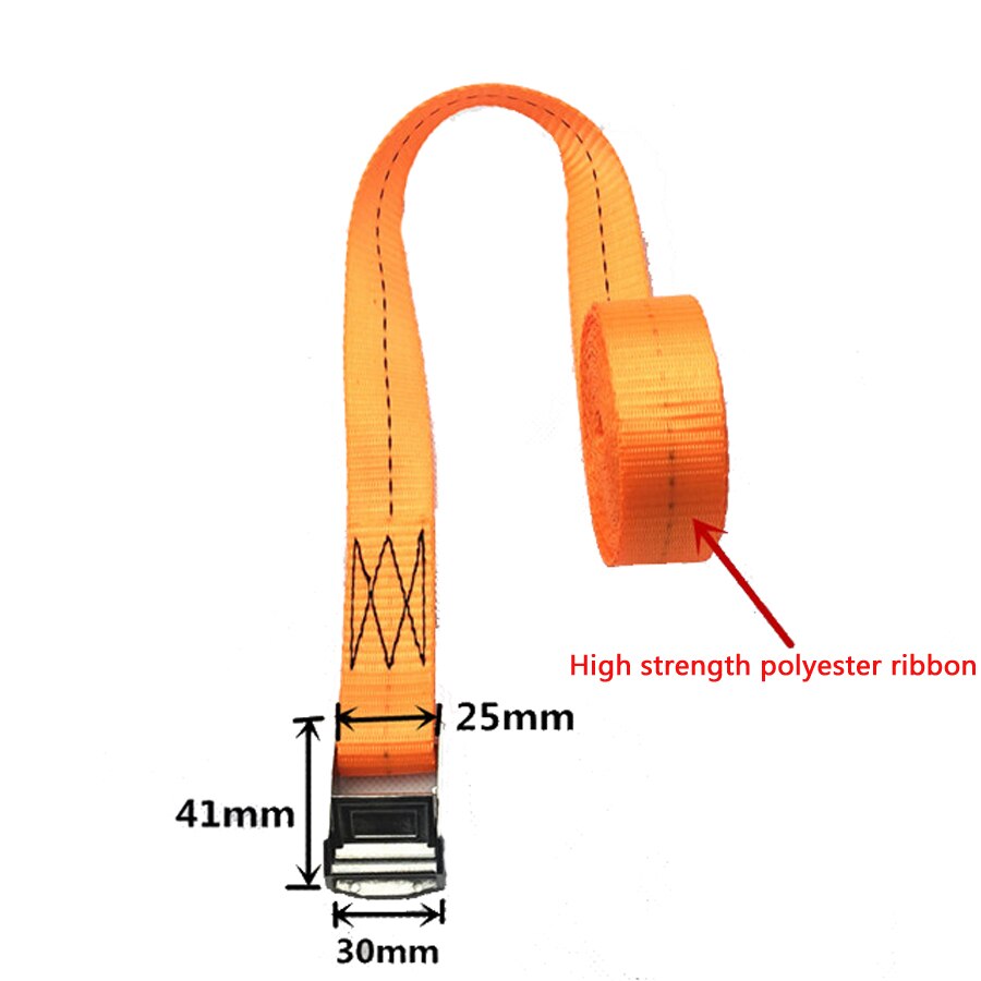5 meter längd 2.5cm med bilspännrep spärrhake spärrband bagagerem bunden med fast last för ford focus 2 3 f-150