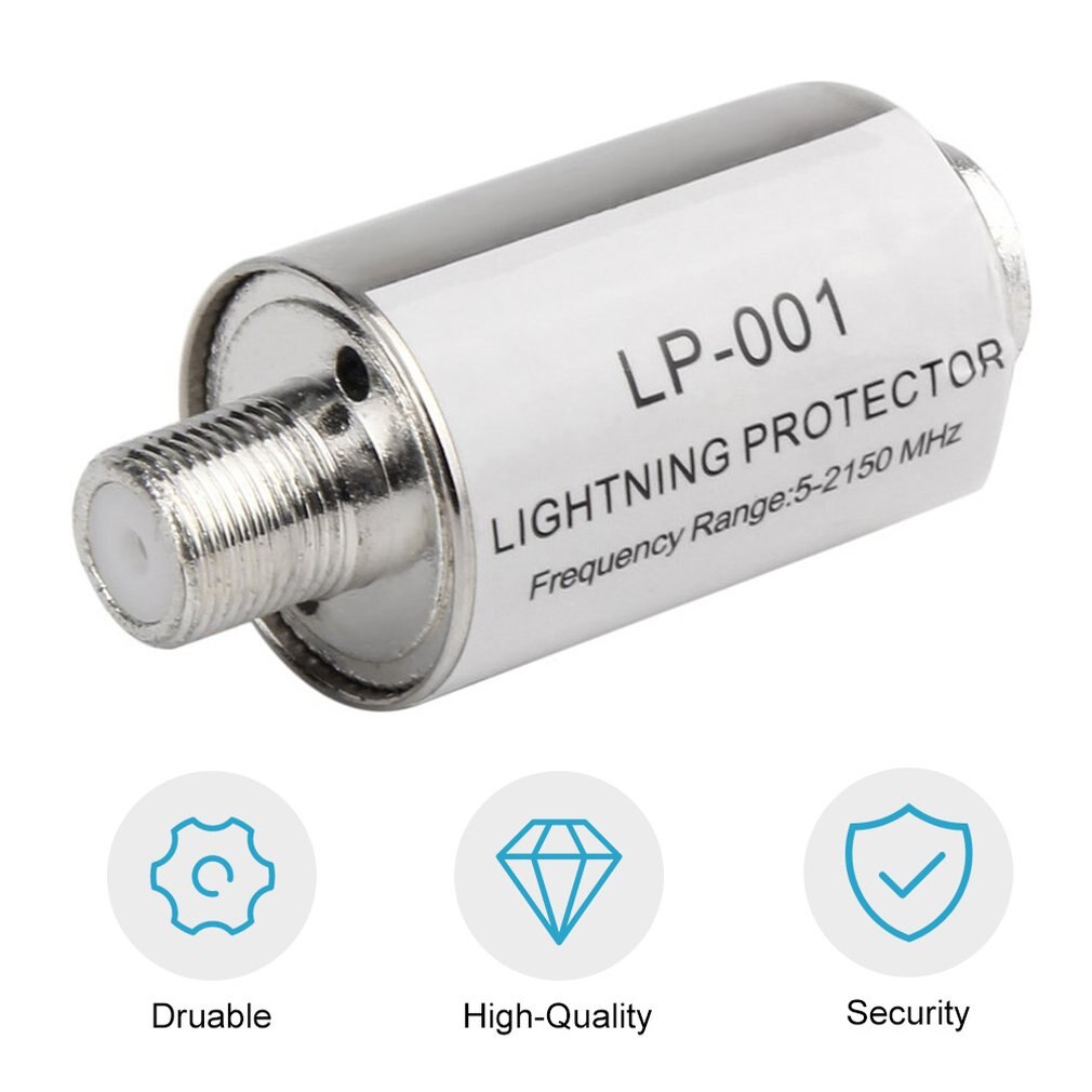 5-2150 Mhz Bliksemafleider Lage Insertion Loss Surge Beschermen Apparaten Voor Cb Ham Ontvanger & Tv Lightning-proof Gadgets