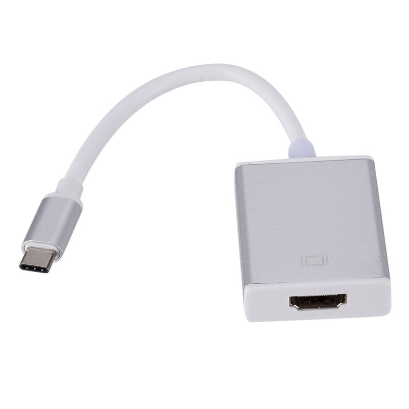 Usb 3.1 Naar Hdmi Usb C Naar Hdmi Adapter Kabel Usb 3.1 Naar Hdmi Switch Kabel Converter Voor Type C apparaat Usb Type C Naar Hdmi: WHITE