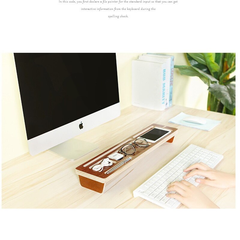 Desk Storage Shelf Office Supplies Desktop Organizer Storage Rack Phone Keyboard Storage Pen Shelf Partition Rack