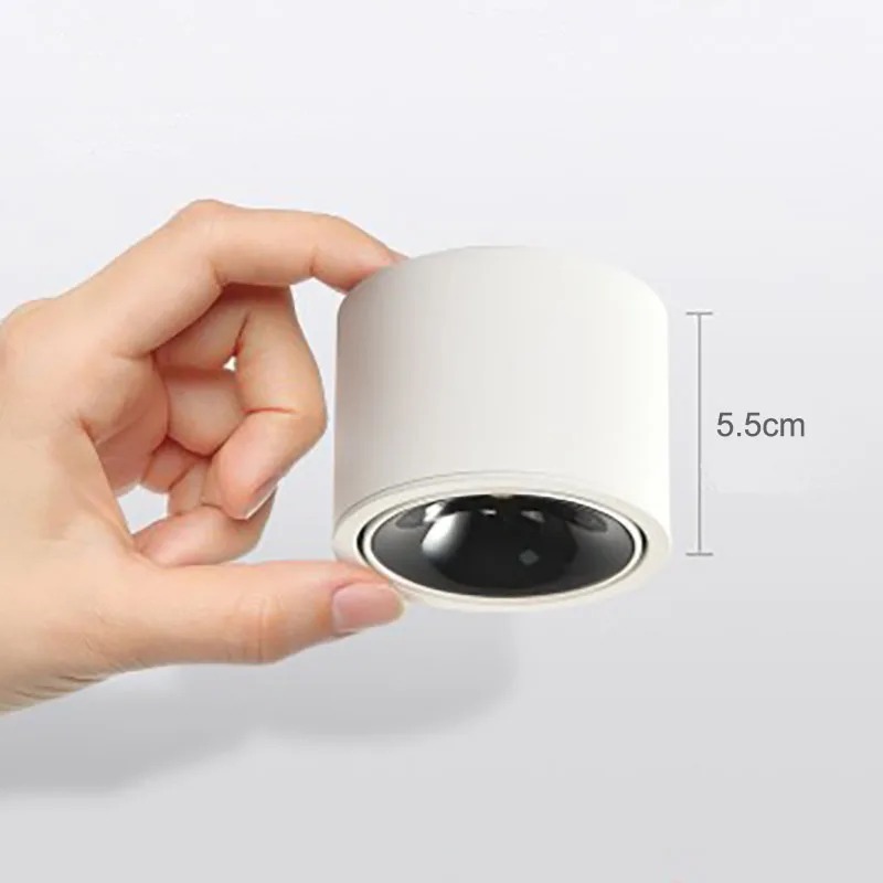 ledet justerbar vinkel liten bakke hjem stue innendørs ultratynn tak downlight antirefleks dimbar 7w 12w ledet søkelyset