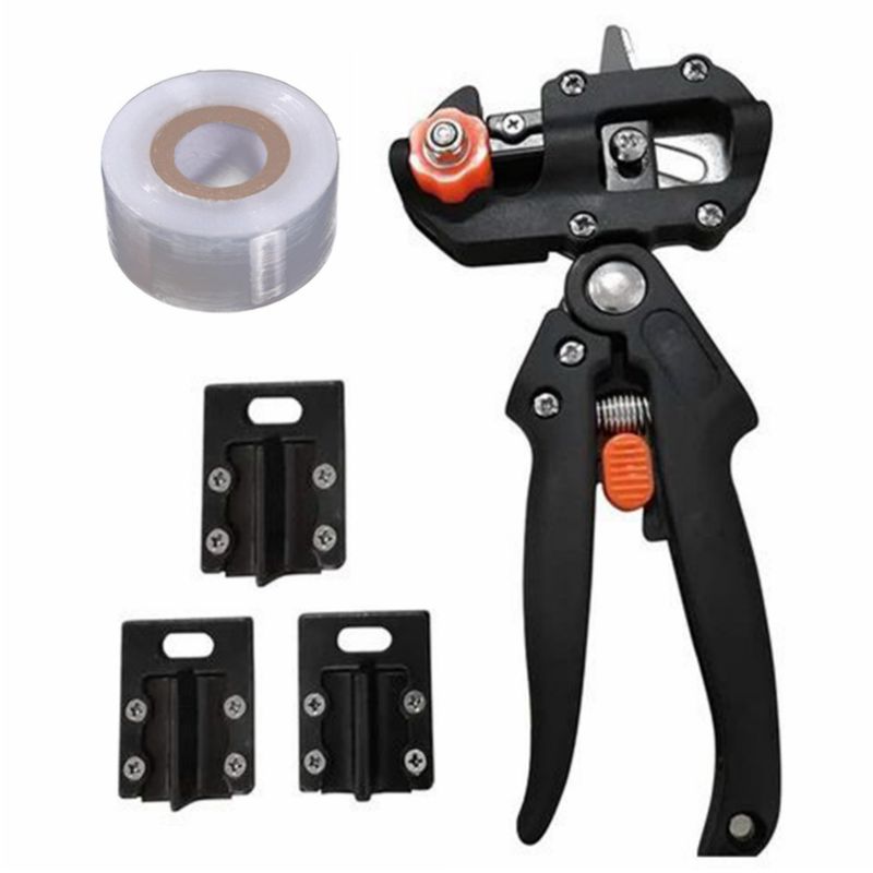 Grafting Pruner 1 Set Garden Grafting Tool Branch Cutter Secateur Pruning Plant Shears Fruit Tree Grafting Scissor: Pruner and Film