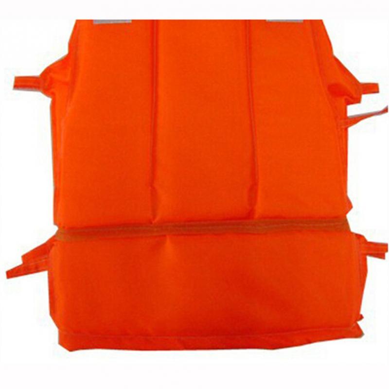 Chaleco salvavidas ligero de espuma de nailon para adultos, para exteriores, con silbato de SOS, tamaño ajustable, duradero, PFD, suministro de deportes acuáticos